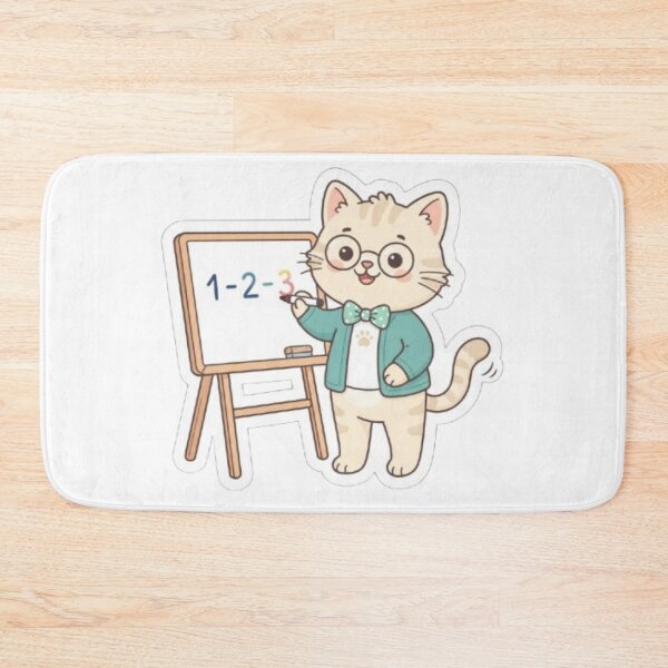 Item preview, Counting Whiteboard Cat Teacher designed and sold by PrintforDesign.