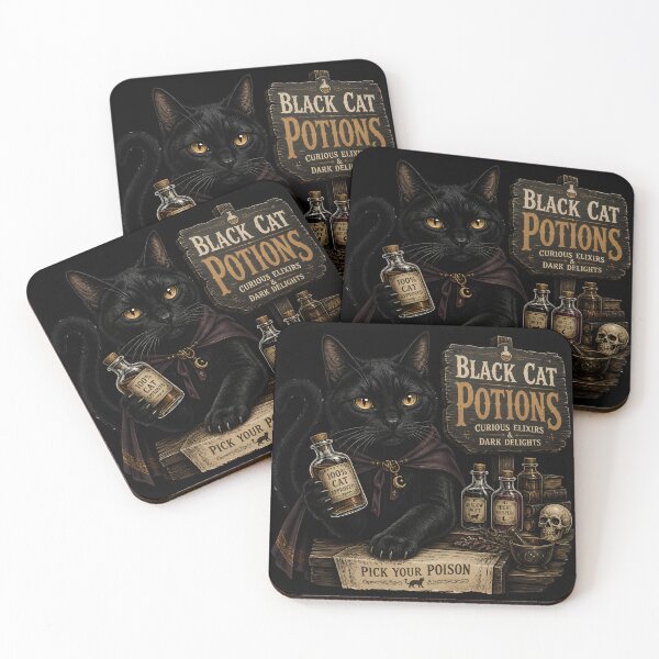 Item preview, Potion Market Cat Retro Halloween Poster Halloween designed and sold by BernoNickel.