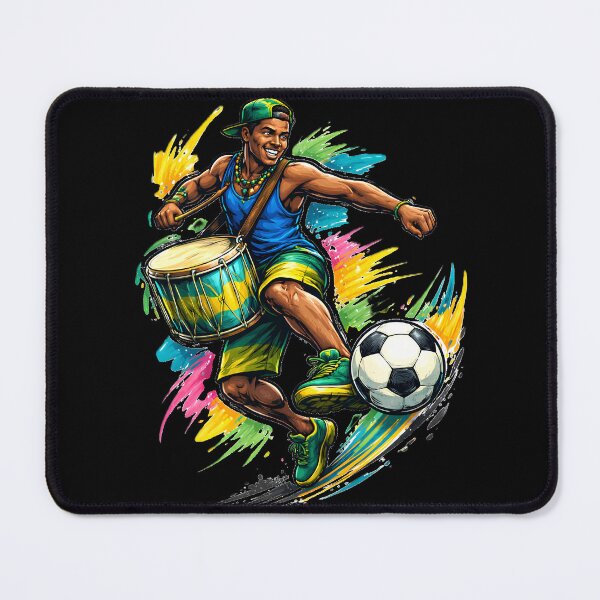 Item preview, Brazilian Samba Drummer Soccer Star designed and sold by OmarBenFadhel.