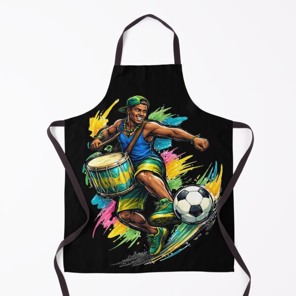 Item preview, Brazilian Samba Drummer Soccer Star designed and sold by OmarBenFadhel.