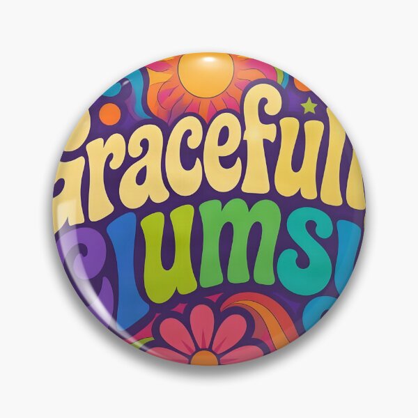Item preview, Gracefully Clumsy – Retro Psychedelic Design designed and sold by ZombieZooCuties.