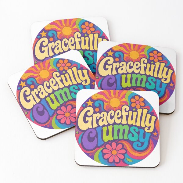 Item preview, Gracefully Clumsy – Retro Psychedelic Design designed and sold by ZombieZooCuties.