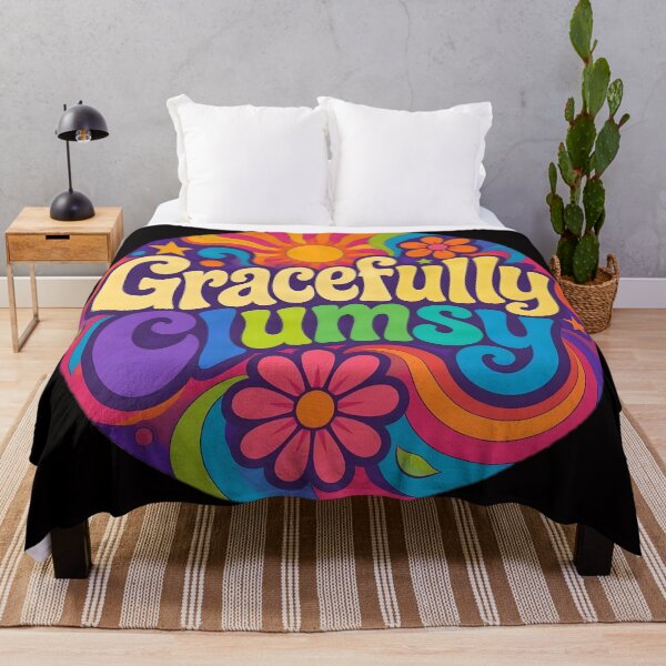 Item preview, Gracefully Clumsy – Retro Psychedelic Design designed and sold by ZombieZooCuties.