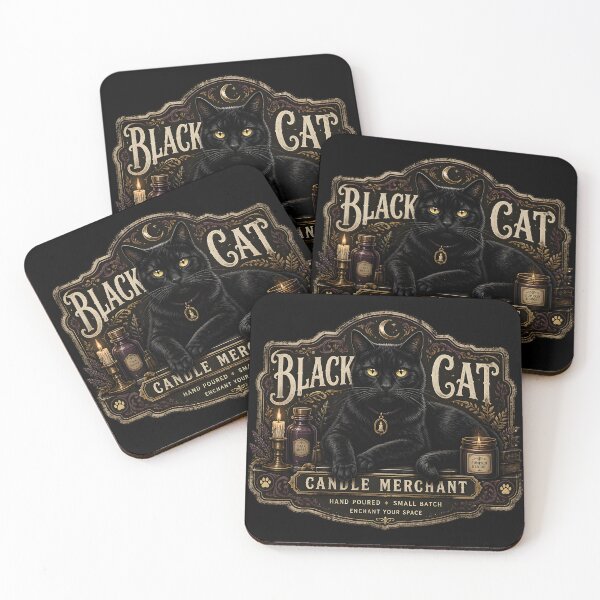 Item preview, Candle Market Cat Retro Halloween Poster Halloween designed and sold by BernoNickel.