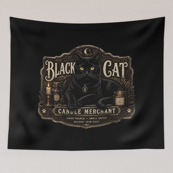 Item preview, Candle Market Cat Retro Halloween Poster Halloween designed and sold by BernoNickel.