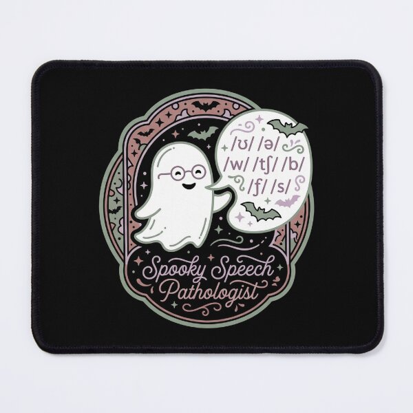 Item preview, Spooky Speech Pathologist Ghost Phonetics SLP Halloween Badge designed and sold by TeNovaStudio.