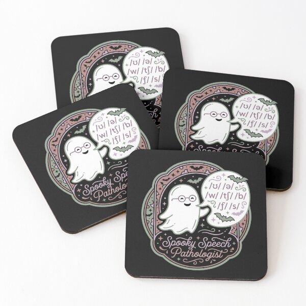 Item preview, Spooky Speech Pathologist Ghost Phonetics SLP Halloween Badge designed and sold by TeNovaStudio ⭐⭐⭐⭐⭐.