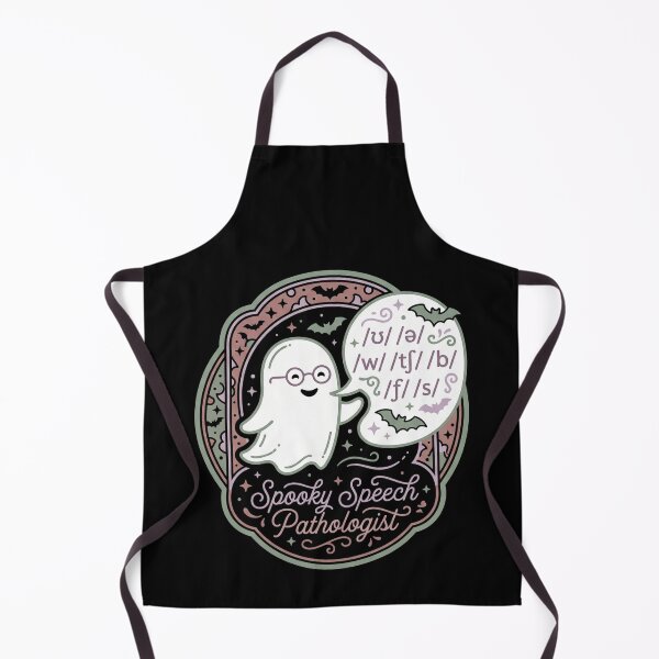 Item preview, Spooky Speech Pathologist Ghost Phonetics SLP Halloween Badge designed and sold by TeNovaStudio ⭐⭐⭐⭐⭐.