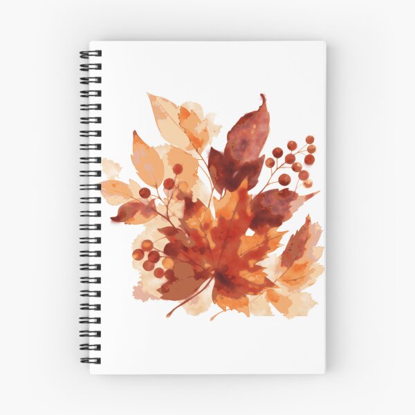 Item preview, Autumn Watercolor Leaves and Berries Botanical Bouquet designed and sold by BelievingCreate.