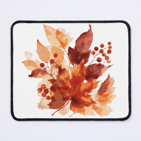 Item preview, Autumn Watercolor Leaves and Berries Botanical Bouquet designed and sold by BelievingCreate.