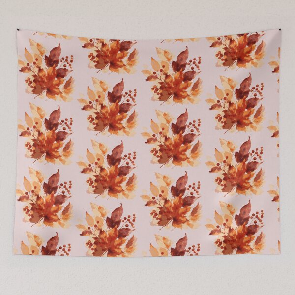 Item preview, Autumn Watercolor Leaves and Berries Botanical Bouquet designed and sold by BelievingCreate.