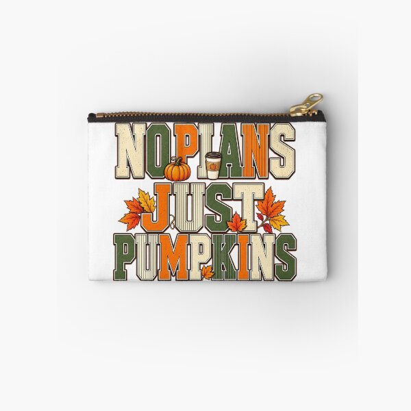 Item preview, No Plans Just Pumpkins – Retro Fall Pumpkin Season Design designed and sold by webpatty.