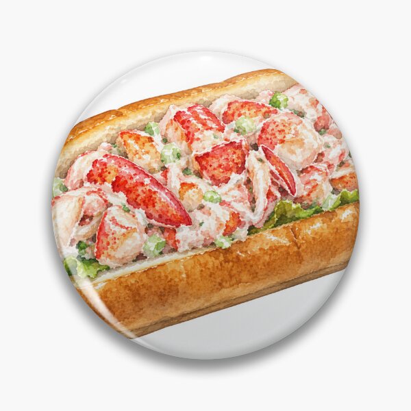 Artikelvorschau, Maine Style Lobster Roll Aquarell entworfen und verkauft von saltyhydrangea.