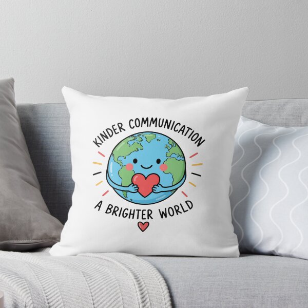 Item preview, Kinder Communication A Brighter World , Cute Earth Heart Autism Awareness Design designed and sold by MAPDDesigns.