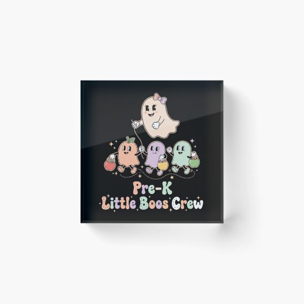 Item preview, Pre-K Little Boos Crew Retro Ghost Teacher Halloween Preschool designed and sold by TeNovaStudio ⭐⭐⭐⭐⭐.