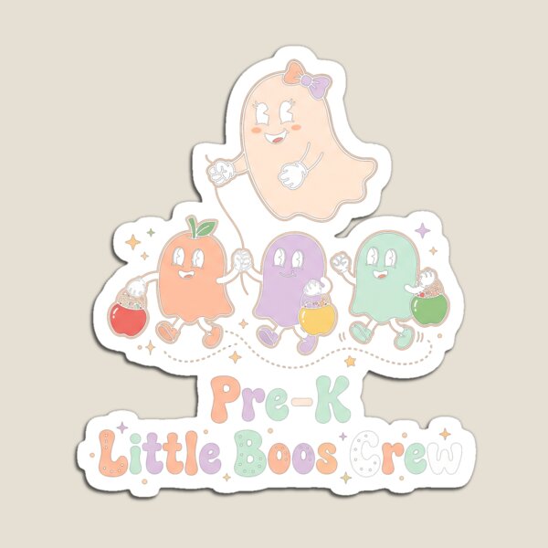Item preview, Pre-K Little Boos Crew Retro Ghost Teacher Halloween Preschool designed and sold by TeNovaStudio ⭐⭐⭐⭐⭐.