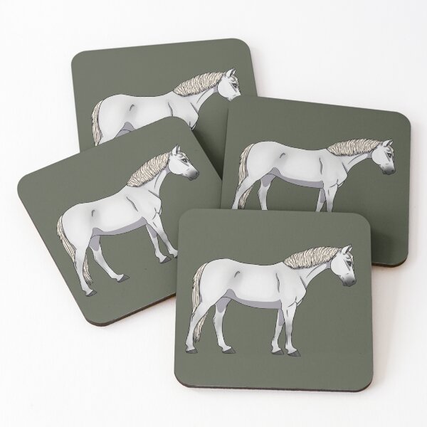 Item preview, White Grey Welsh Pony designed and sold by Old Water Cryptid .
