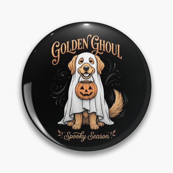 Item preview, Golden Ghoul Spooky Season Ghost Retriever Halloween Dog Costume designed and sold by TeNovaStudio ⭐⭐⭐⭐⭐.