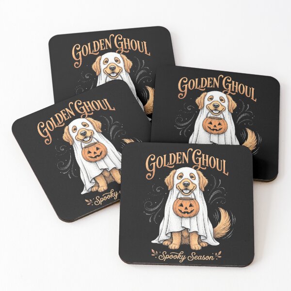 Item preview, Golden Ghoul Spooky Season Ghost Retriever Halloween Dog Costume designed and sold by TeNovaStudio ⭐⭐⭐⭐⭐.