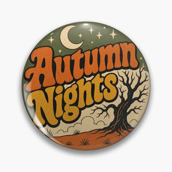 Item preview, Autumn Nights Fall Season Retro Vintage designed and sold by JessArty ⭐⭐⭐⭐⭐.