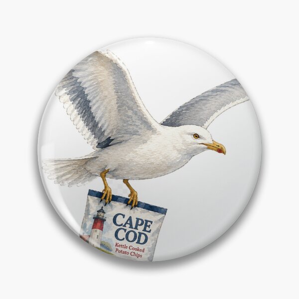 Item preview, Seagull Stealing Cape Cod Chips designed and sold by saltyhydrangea.