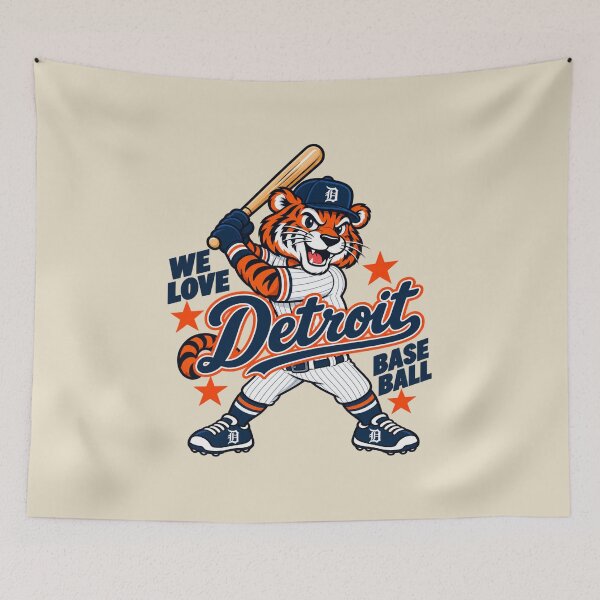 Item preview, We Love Detroit Baseball Paws designed and sold by GhostDawgs.