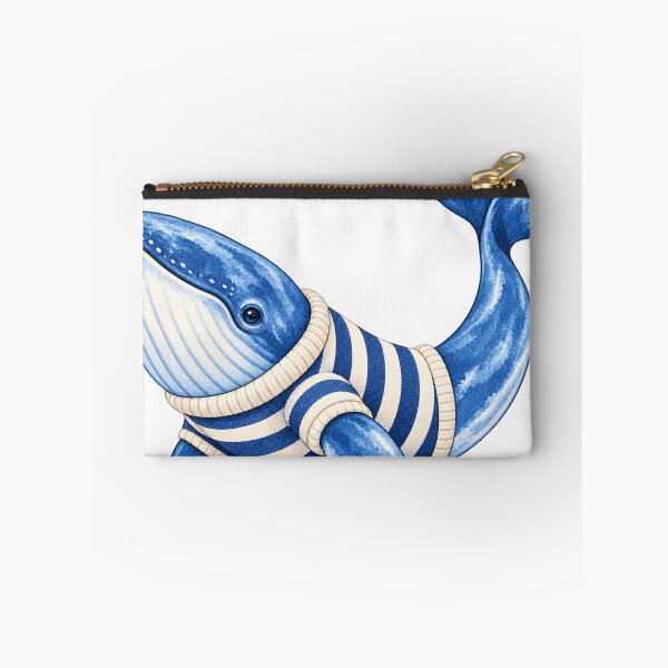 Item preview, Whale in a Striped Fisherman Sweater designed and sold by saltyhydrangea.