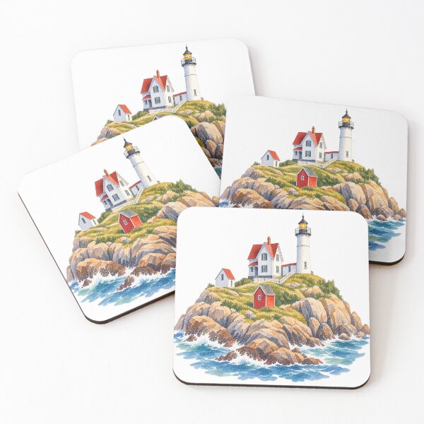 Item preview, Nubble Light, Cape Neddick, ME designed and sold by saltyhydrangea.
