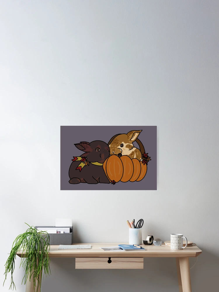 Thumbnail 2 of 3, Poster, Little Rabbits designed and sold by ColorHopper.