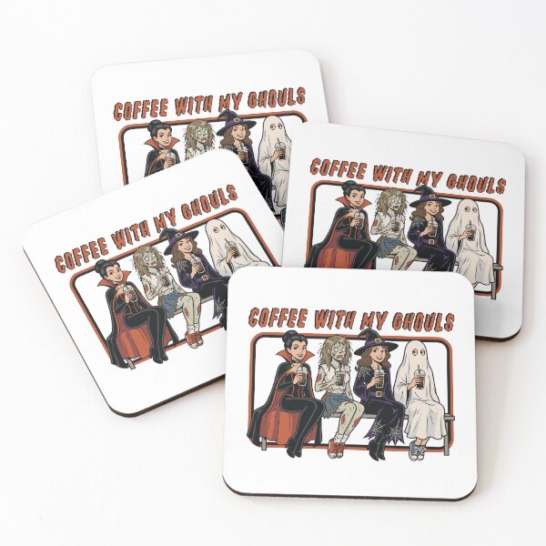 Item preview, Coffee With My Ghouls Halloween Friends designed and sold by Krasnovaovaova.