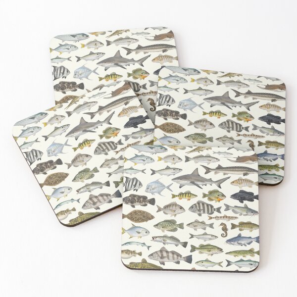 Item preview, Fishes of The Chesapeake Bay Retro Identification Chart designed and sold by kakarikihill.