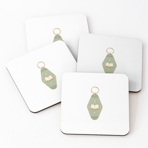 Item preview, Vintage Retro Motel Keychain Bookish Aesthetic Sticker designed and sold by NEL-BOX.