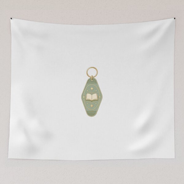 Item preview, Vintage Retro Motel Keychain Bookish Aesthetic Sticker designed and sold by NEL-BOX.