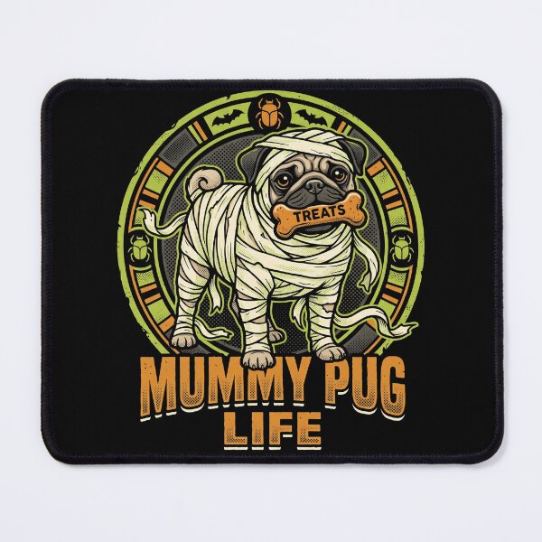 Item preview, Mummy Pug Life Cute Wrapped Dog Bone Treats Halloween Costume designed and sold by TeNovaStudio.