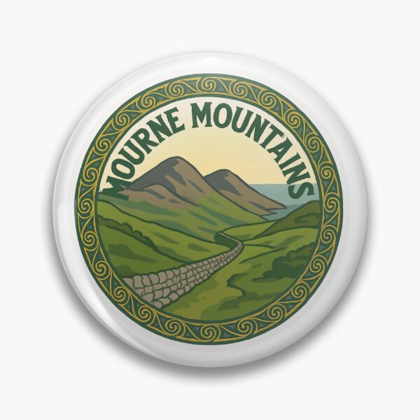 Item preview, Mourne Mountains Ireland Sticker designed and sold by Imaginarium of Chaos falcon88 .