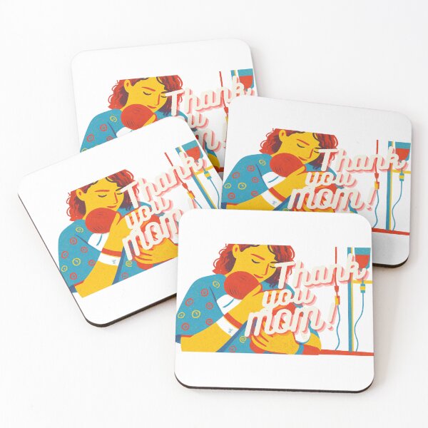 Item preview, Thank You Mom Loving Retro Maternal Newborn Birth Typography designed and sold by ZestlyStore94.