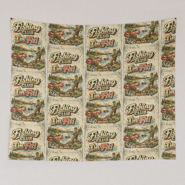 Item preview, Reel Quiet Fishing Club, Vintage Lake Fisherman designed and sold by  ViralVisionsCreating .