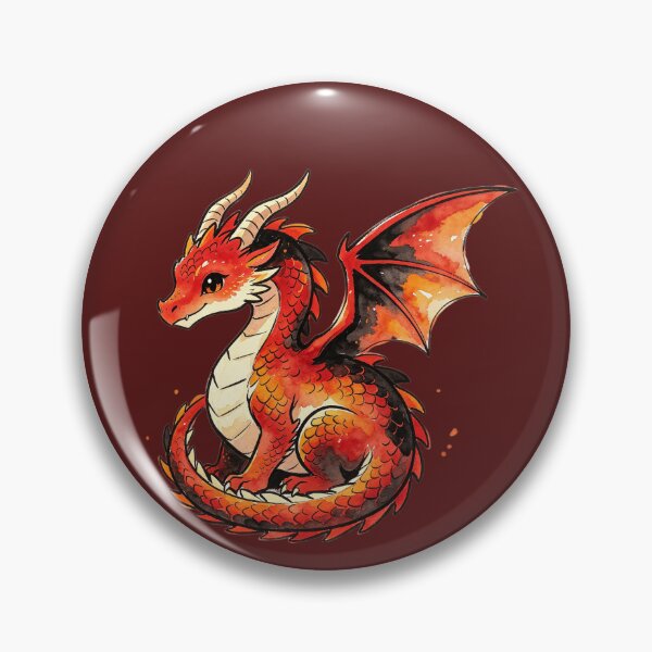 Item preview, Cute watercolor dragon designed and sold by mixoubraw.