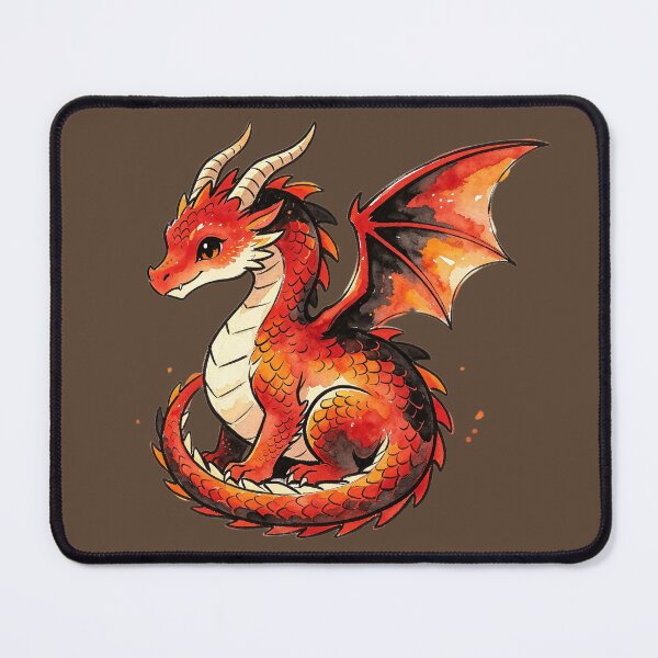 Item preview, Cute watercolor dragon designed and sold by mixoubraw.