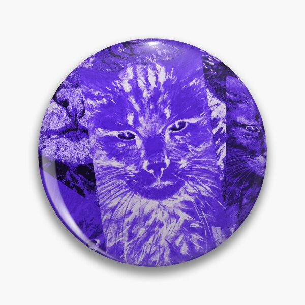 Item preview, Mystic Neon Purple Cat Abstract Graphic Illustration designed and sold by Lukyanovart.