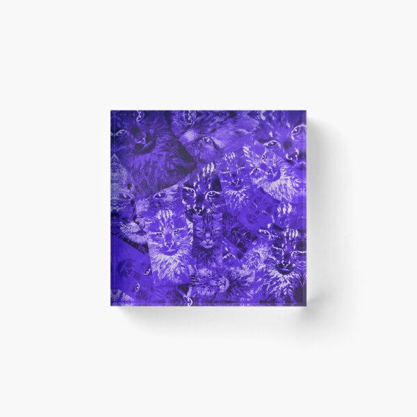 Item preview, Mystic Neon Purple Cat Abstract Graphic Illustration designed and sold by Lukyanovart.