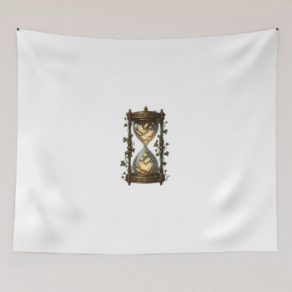 Item preview, Magical Hourglass Floating Book Pages Dark Academia Sticker designed and sold by NEL-BOX.