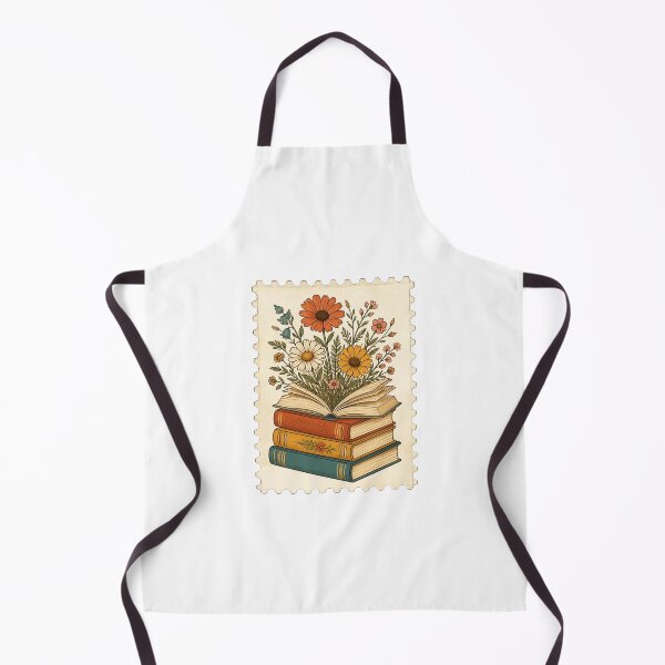 Item preview, Vintage Floral Book Postage Stamp Aesthetic Reader Sticker designed and sold by NEL-BOX.