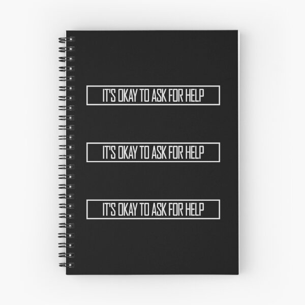 Item preview, It's Okay To Ask For Help Mental Health Quote Logo designed and sold by shirt-o-mat.