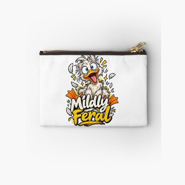 Item preview, Mildly Feral Funny Duck Cartoon Illustration designed and sold by tonyartprints.