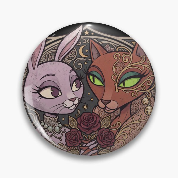 Item preview, Eternal Dance Rose – Romantic Rabbit & Fox Gothic Vintage - The Mask designed and sold by CuteKats.