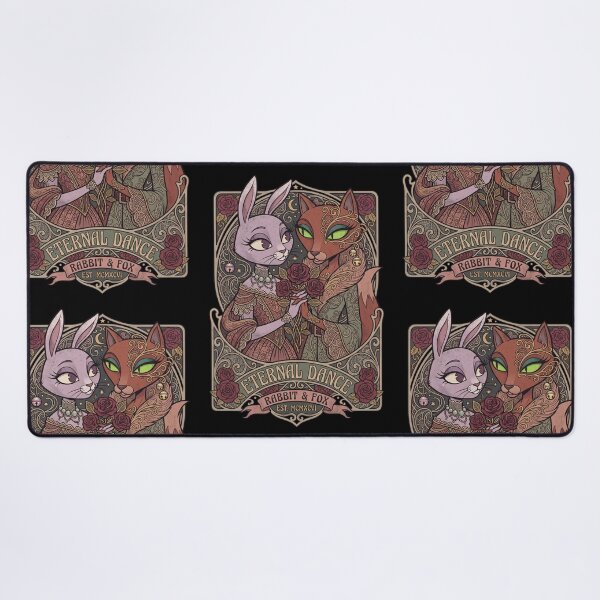 Item preview, Eternal Dance Rose – Romantic Rabbit & Fox Gothic Vintage - The Mask designed and sold by CuteKats.