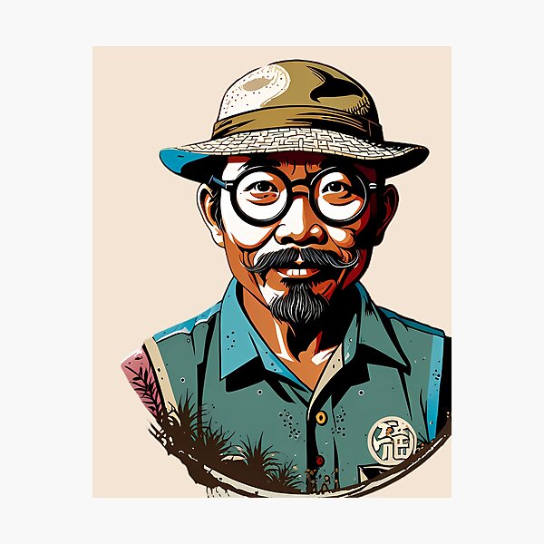 Item preview, Vintage Japanese Master Portrait designed and sold by Structure-Blue.