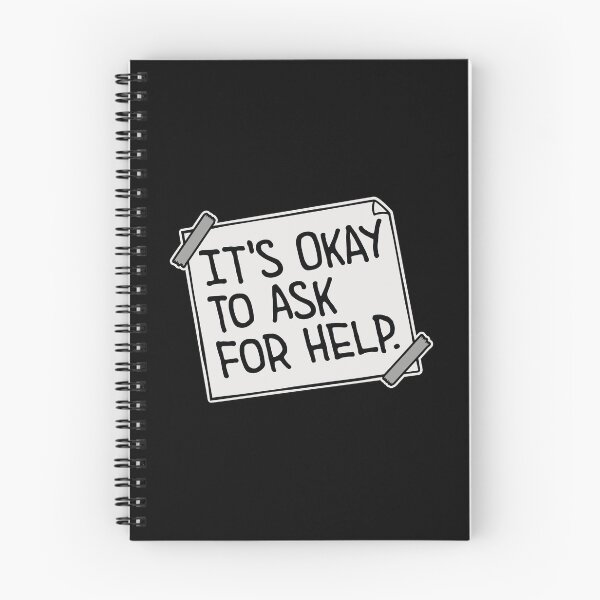 Item preview, It's Okay To Ask For Help Mental Health Quote Logo designed and sold by shirt-o-mat.