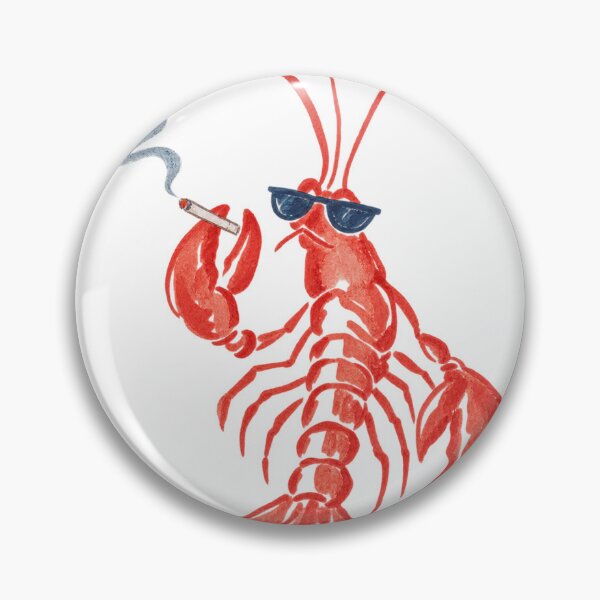 Item preview, Louie the Lobster Smoking a Cigarette designed and sold by saltyhydrangea.